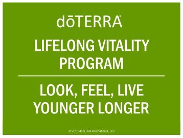 Lifelong Vitality pack - dōTERRA - Essential Oils