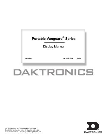 VP-1000 Series Display Manual.pdf - Public Surplus