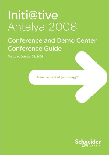 Conferences and Booths proposed - Schneider Electric