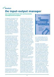 De Input-Output Manager - Flip Vandendriessche (pdf) - Solcon
