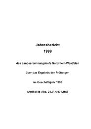 1999 - Landesrechnungshof des Landes Nordrhein-Westfalen (LRH ...