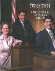 1989-1990_Law School Catalog.pdf - The Texas Tech University ...