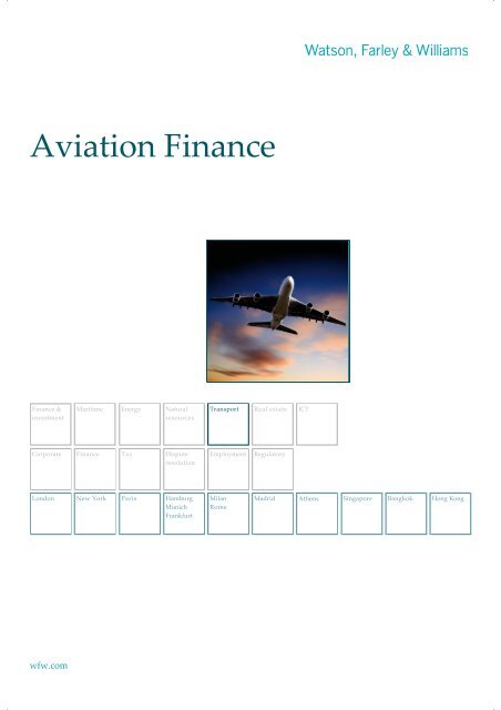 Aviation Finance - Watson, Farley & Williams