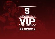 VSTUPENKY - HC Sparta Praha