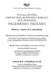 2010 m. tarptautiniÅ³ konkursÅ³ laureatai ir jÅ³ pedagogai - Lmrf.lt