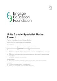 Unit 3 & 4 Specialist Maths - Practice Exam 1 - Engage Education ...