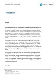 Pressetext - Wehrle & Weber GmbH