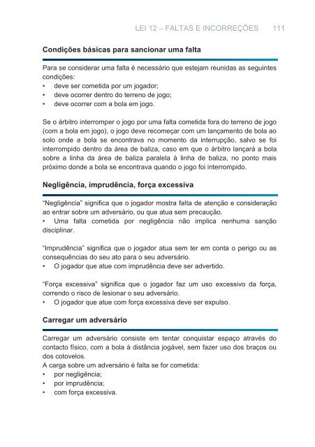 Leis de Jogo 2011/2012 - AssociaÃ§Ã£o de Futebol do Porto