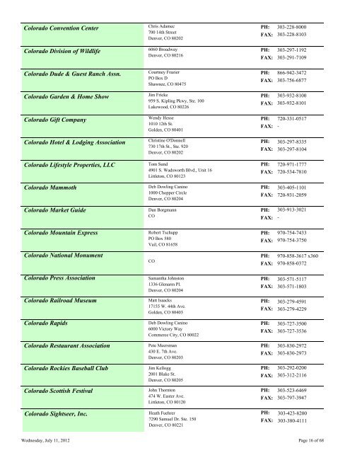 Membership Directory