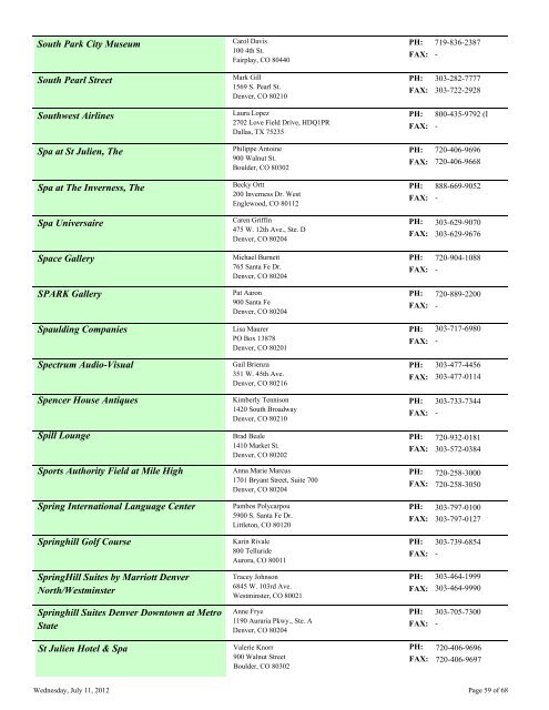 Membership Directory