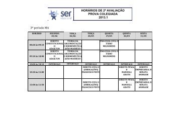 3 periodo - Curso de Direito da Faculdade MaurÃ­cio de Nassau