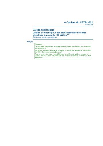 Guide technique du CSTB - Centre hospitalier Esquirol