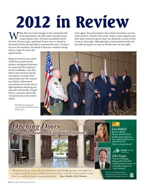 Current Issue - Deputy Sheriffs' Association of San Diego County