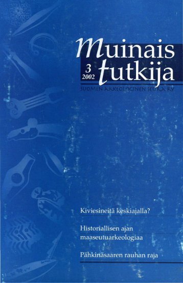 PDF - Suomen arkeologinen seura ry.