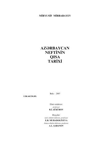 azbrbaycan neftinin qısa tarixi - socar-aqs