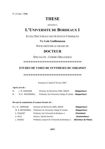 docteur - UniversitÃ© Bordeaux 1