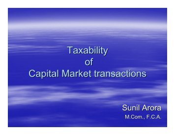 Taxability of Share Market Transactions