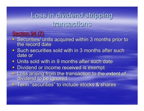 Taxability of Share Market Transactions