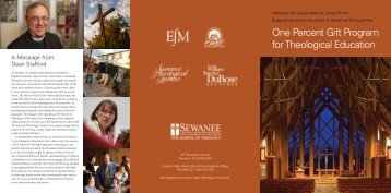 One Percent Gift Program for Theological Education - The School of ...