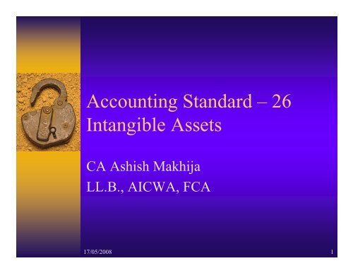 Accounting Standard â 26 Intangible Assets - tnkpsc.com