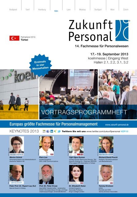 Vortragsprogrammheft zum direkten Download! - Zukunft Personal