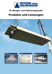 Produkte und Leistungen - Bitzer Wiegetechnik GmbH