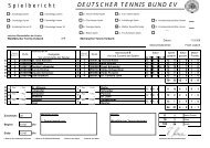 DEUTSCHER TENNIS BUND EV - Tennissenioren