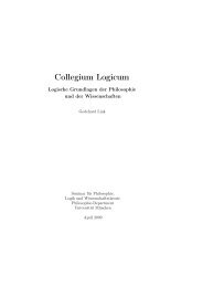 Collegium Logicum – Logische Grundlagen der Philosophie und