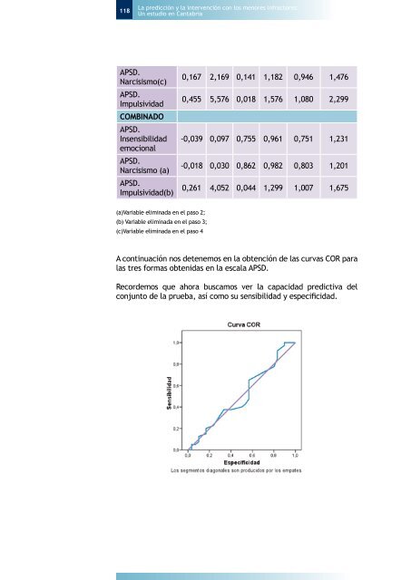 La prediccion y la intervencion con los menores infractores