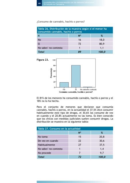 La prediccion y la intervencion con los menores infractores