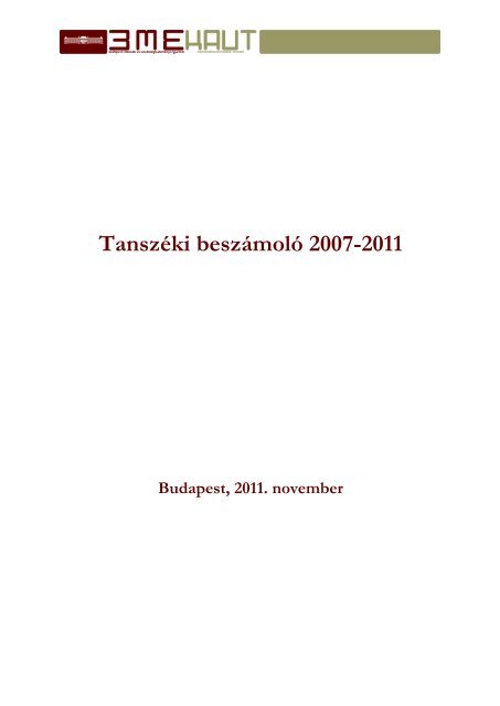 emlÃ©keztetÅ - KÃ¶zlekedÃ©smÃ©rnÃ¶ki Ã©s JÃ¡rmÅ±mÃ©rnÃ¶ki Kar - Budapesti ...