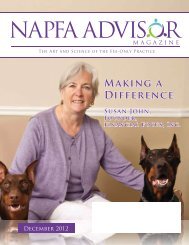 Making a Difference - NAPFA