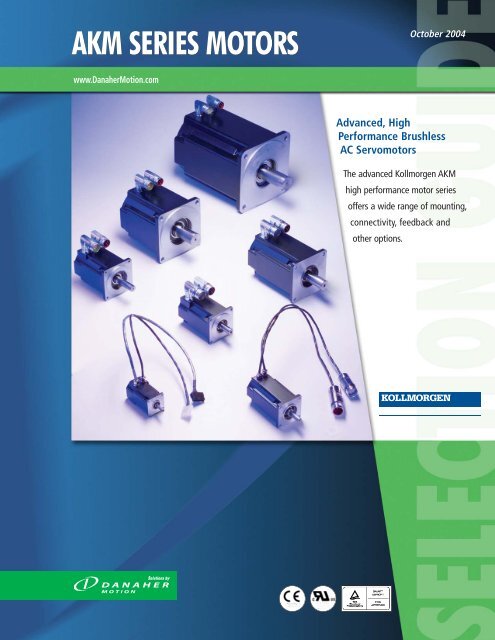 AKM SERIES MOTORS - EDMR for Servo Motor Repair | Servo motors