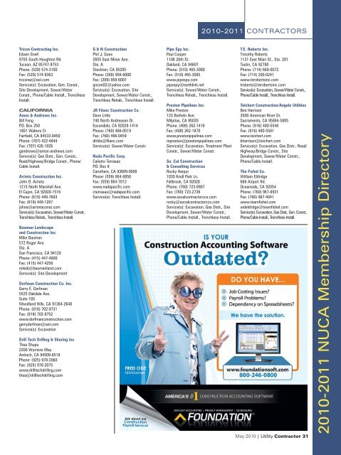View Full May PDF Issue - Utility Contractor Online