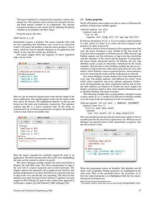 2006 Scheme and Functional Programming Papers, University of