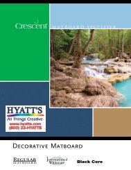 Decorative Matboard Specifier - Crescent Pro