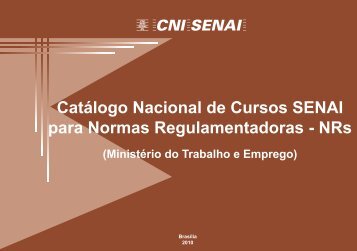 CatÃ¡logo Nacional de Cursos SENAI para Normas ... - CNI