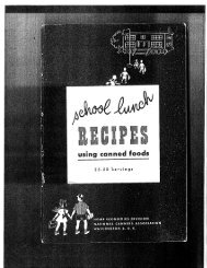 School Lunch Recipes Using Canned Foods - Food Timeline