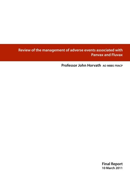 Review of the management of adverse effects associated with ...