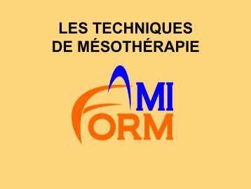 techniques d'injection et indications respectives - bienvenue sur le ...