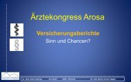 Versicherungsberichte - ÃƒÂ„rztekongress Arosa