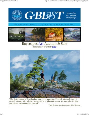 GBLasT Art Auc 2 - Georgian Bay Land Trust