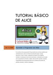 Tutorial Básico de Alice - CIprog | www.upb.edu