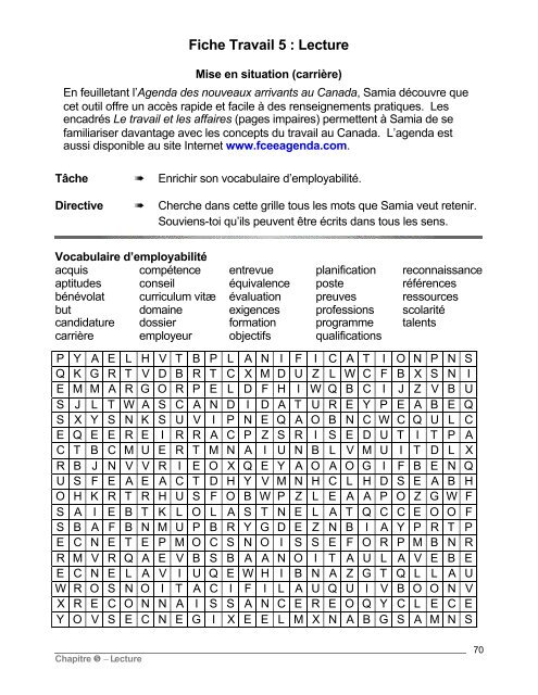 Fiches Info - Base de donnÃ©es en alphabÃ©tisation des adultes