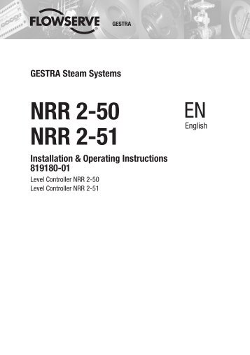 NRR 2-50 NRR 2-51 - Gestra AG