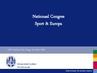 Nationaal Congres Sport & Europa - WOS