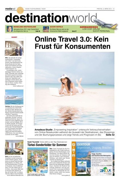 Online Travel 3.0: Kein Frust für Konsumenten - MediaNET.at