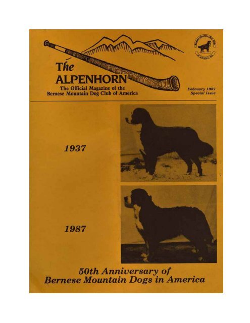 Alpenhorn Special, '37-'87 â 50th Anniversary (PDF) - Bernese ...