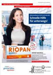 Schnelle Hilfe für unterwegs! - MediaPark Apotheke