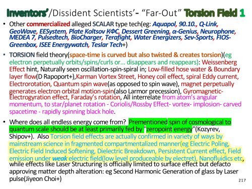 Fusione Fredda, Tesla, Onda Scalare, Campo di Torsione, «Energia libera»..= Tutti Pseudo-Scienza?(Riepilogo italiano) /  Cold Fusion, Tesla, "Free Energy", "Over-Unity".. = All Fake Science? 